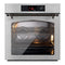 ILVE Nostalgie II 30-Inch Pyrolytic Single Wall Oven with 4.4 Cu. Ft. Capacity in Stainless Steel with Burnished Trim (UOV30NTPYSSB)