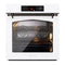 ILVE Nostalgie II 30-Inch Pyrolytic Single Wall Oven with 4.4 Cu. Ft. Capacity in White with Burnished Trim (UOV30NTPYWHB)
