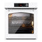 ILVE Nostalgie II 30-Inch Pyrolytic Single Wall Oven with 4.4 Cu. Ft. Capacity in White with Chrome Trim (UOV30NTPYWHC)