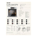 ILVE Professional Plus II 30-Inch Pyrolytic Single Wall Oven with 4.4 Cu. Ft. Capacity in Stainless Steel (UOV30STPYSS)