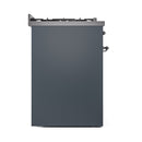 ILVE Nostalgie II 30-Inch Dual Fuel Freestanding Range in Blue Grey with Chrome Trim (UP30NMPBGC)