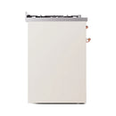 ILVE Nostalgie II 30-Inch Dual Fuel Freestanding Range in Antique White with Copper Trim (UP30NMPAWPLP)