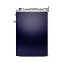 ILVE Nostalgie II 30-Inch Dual Fuel Freestanding Range in Midnight Blue with Copper Trim (UP30NMPMBP)