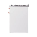 ILVE Nostalgie II 30-Inch Freestanding Natural Gas Dual Fuel Range in White with Copper Trim (UP30NMPWHP)