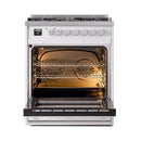 ILVE Professional Plus II 30-Inch Propane Gas Dual Fuel Range with Solid Door in RAL (UP30QMPRALP)