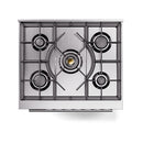 ILVE Professional Plus II 30-Inch Propane Gas Dual Fuel Range with Solid Door in Stainless Steel (UP30QMPSSLP)