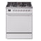 ILVE Professional Plus II 30-Inch Propane Gas Dual Fuel Range with Solid Door in White (UP30QMPWHLP)