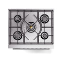 ILVE Professional Plus II 30-Inch Propane Gas Dual Fuel Range with Solid Door in White (UP30QMPWHLP)