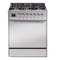 ILVE Nostalgie II 30-Inch Propane Gas Dual Fuel Range with Solid Door in Stainless Steel with Chrome Trim (UP30QNMPSSCLP)