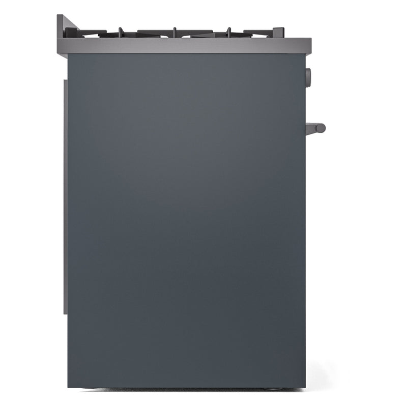 ILVE 30-Inch Professional Plus II Dual Fuel Range with 5 Burners in Blue Grey (UP30WMPBG)