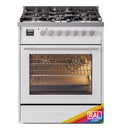 ILVE Professional Plus II 30-Inch Freestanding Natural Gas Dual Fuel Range with 5 Sealed Burner in RAL Custom (UP30WMPRA)