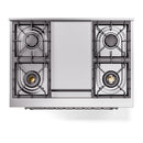 ILVE Nostalgie II 36-Inch Freestanding Natural Gas Dual Fuel Range in Custom RAL with Chrome Trim (UP36FNMPRAC)