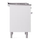 ILVE Nostalgie II 36-Inch Dual Fuel Freestanding Range in Custom RAL with Chrome Trim (UP36FNMPRACLP)