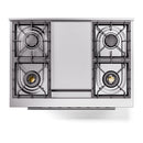 ILVE 36-Inch Professional Plus II Freestanding Dual Fuel Range with 6 Sealed Burner in Blue Grey (UP36FWMPBG)