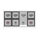 ILVE 48-Inch Nostalgie II Dual Fuel Range with 8 Burners, Griddle, and Solid Door Oven in White with Bronze Trim (UP48FQNMPWHB)