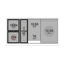 ILVE Nostalgie II 48-Inch Dual Fuel Range with 5 Burners, Griddle, & French Top with Triple Glass Door Oven in Emerald Green with Brass Trim (UP48FSNMPEGG)