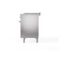 ILVE Nostalgie II 48-Inch Propane Gas Dual Fuel Range with 5 Burners, Griddle, & French Top with Triple Glass Door Oven in Stainless Steel with Chrome Trim (UP48FSNMPSSCLP)