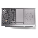 ILVE Professional Plus II 48-inch Natural Gas Dual Fuel Range with 5 Burners, Griddle, & French Top with Triple Glass Door Oven in RAL (UP48FSWMPRA)