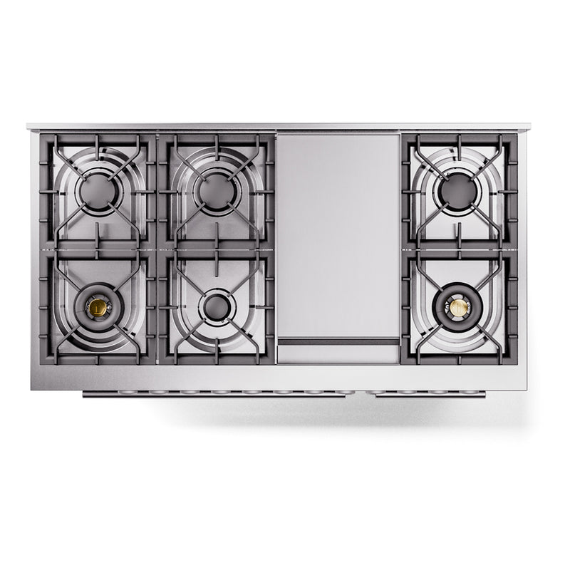 ILVE 48-Inch Professional Plus II Freestanding Dual Fuel Range with 8 Sealed Burner in Custom RAL (UP48FWMPRA)