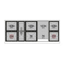 ILVE 60-Inch Nostalgie II Natural Gas Dual Fuel Range with 9 Burners, Griddle and Triple Glass Door Oven in Matte Graphite with Brass Trim (UP60FNMPMGG)