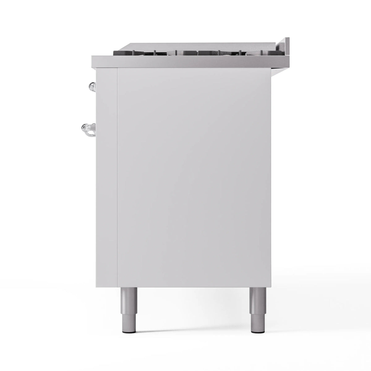 White range side panel with rear fittings and leveling legs