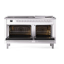 ILVE 60-inch Professional Plus II Propane Gas Dual Fuel Range with 9 Burners, Griddle, and Solid Door Oven in RAL (UP60FQMPRALP)