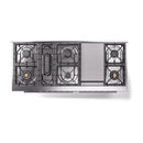 ILVE 60-inch Professional Plus II Propane Gas Dual Fuel Range with 9 Burners, Griddle, and Solid Door Oven in RAL (UP60FQMPRALP)