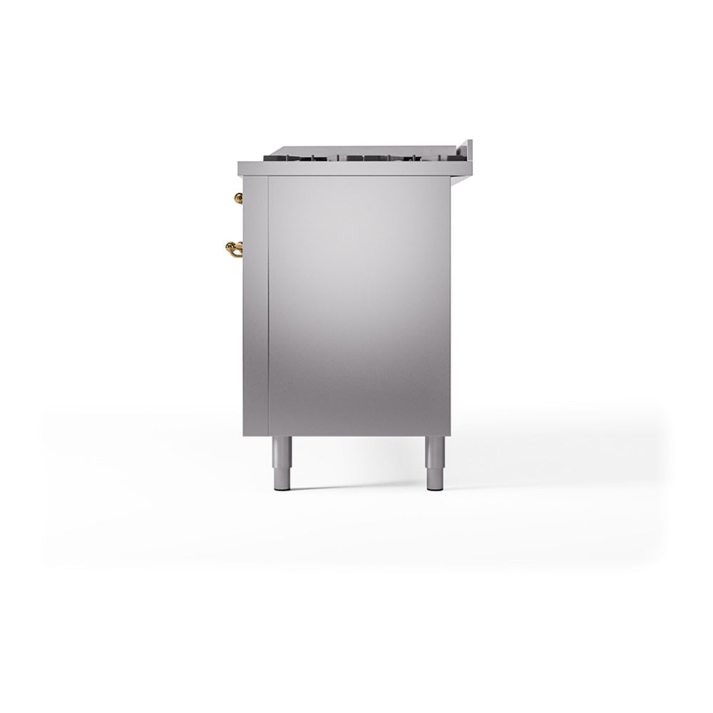 Stainless steel range end panel with adjustable feet and top cooktop opening