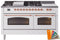 ILVE Nostalgie II 60-Inch Dual Fuel Freestanding Range in Custom RAL with Copper Trim (UP60FSNMPRAP)