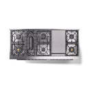 ILVE 60-inch Professional Plus II Propane Gas Dual Fuel Range with 9 Burners, Griddle, and Triple Glass Door Oven in Matte Graphite (UP60FWMPMGLP)