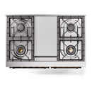 ILVE Nostalgie II 40-Inch Dual Fuel Freestanding Range in Custom RAL with Bronze Trim (UPD40FNMPRABLP)