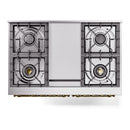 ILVE Nostalgie II 40-Inch Dual Fuel Freestanding Range in Custom RAL with Brass Trim (UPD40FNMPRAGLP)