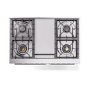 ILVE 40-inch Professional Plus II Natural Gas Dual Fuel Range with Solid Door Oven in Custom RAL (UPD40FQMPRA)