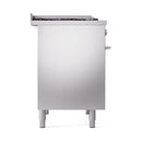 ILVE 40-inch Professional Plus II Propane Gas Dual Fuel Range with Solid Door Oven in Stainless Steel (UPD40FQMPSSLP)