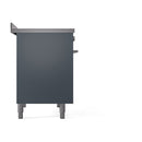ILVE 40-Inch Professional Plus II Induction Range with Solid Door Oven in Blue Grey (UPDI406QMPBG)