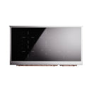 ILVE Nostalgie II Noblesse 48-Inch Induction Range with Triple Glass Door in Midnight Blue with Copper Trim (UNI486NMPMBP)