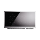 ILVE Nostalgie II Noblesse 48-Inch Induction Range with Triple Glass Door in Matte Graphite with Chrome Trim (UNI486NMPMGC)