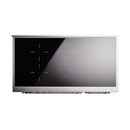 ILVE 48-Inch Nostalgie II Induction Range with Solid Door Oven in Burgundy with Chrome Trim (UPI486QNMPBUC)
