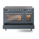 ILVE Professional Plus II 48-Inch Induction Range in Blue Grey (UPI486WMPBG)