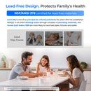 Waterdrop TSU 0.01 Micron Ultra Filtration Under Sink Water Filter System, 3-Stage Tankless Under Sink Water Filtration System with Faucet, Smart Panel, Not Lower TDS, Drilling Required (RP-WD-TSU-W)