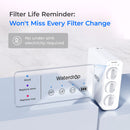 Waterdrop TSU 0.01 Micron Ultra Filtration Under Sink Water Filter System, 3-Stage Tankless Under Sink Water Filtration System with Faucet, Smart Panel, Not Lower TDS, Drilling Required (RP-WD-TSU-W)