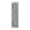 24-inch column wine cooler with glass door, stainless steel frame, vertical handle