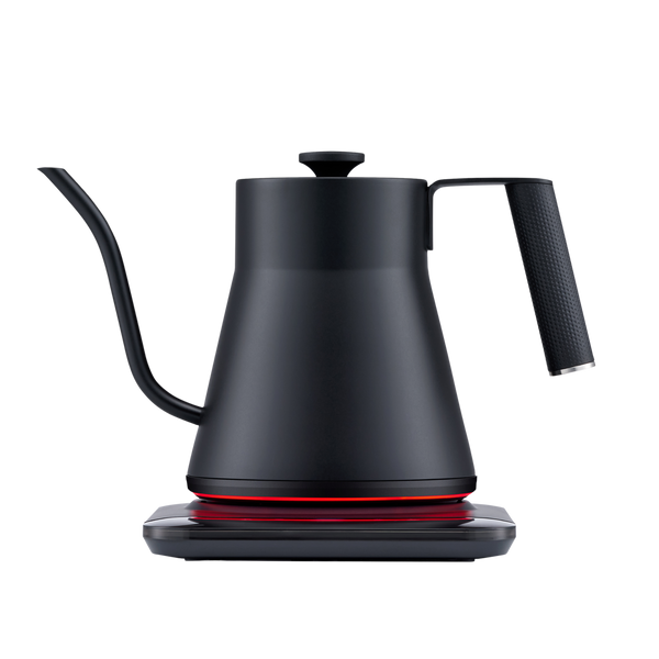 SAKI Baristan Electric Gooseneck Kettle with Precise Temperature Control, Pour Over Coffee Kettle & Tea Kettle, Stainless Steel, 1200W Quick Heating, 1 Liter, Matte Black