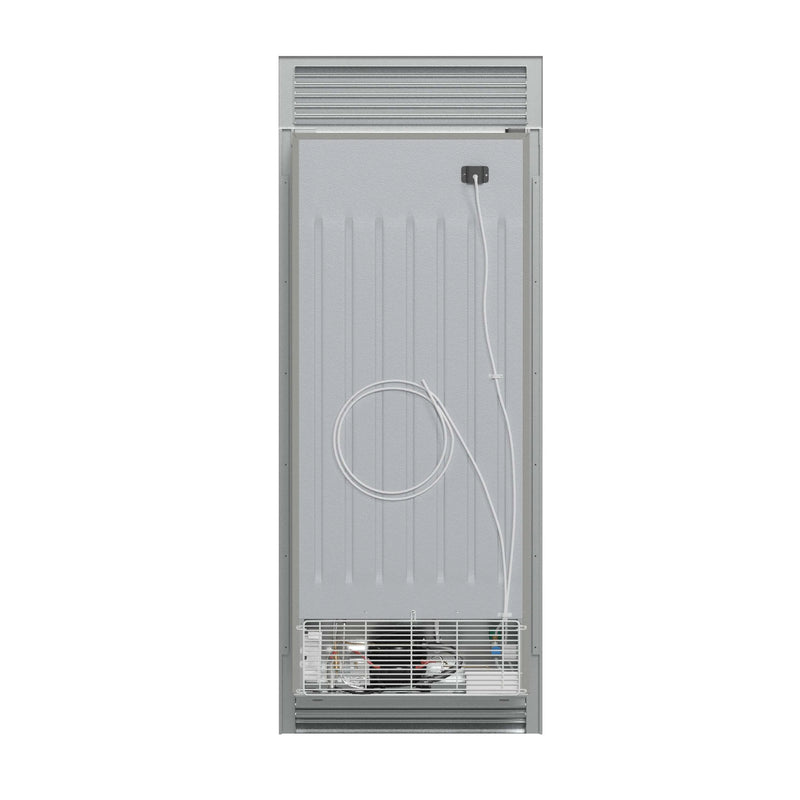 Forno Fortezza 32-Inch Left-Swing Freezer with Trim Grill in Stainless Steel, with Automatic Ice Maker (FFFFD1738-32LSG)