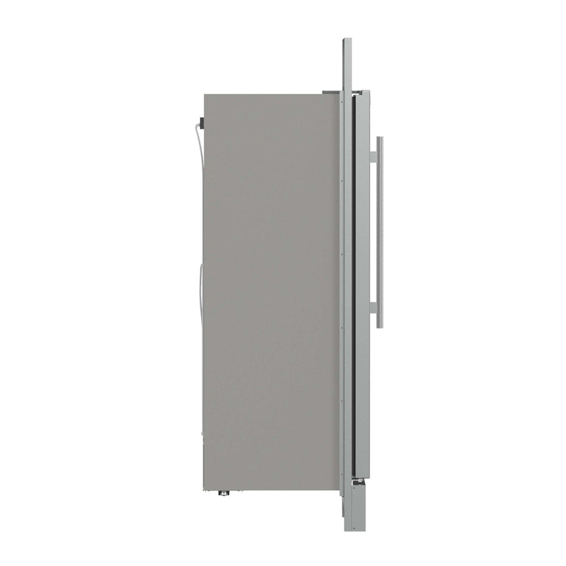 Forno Fortezza 32-Inch Left-Swing Freezer with Trim Grill in Stainless Steel, with Automatic Ice Maker (FFFFD1738-32LSG)