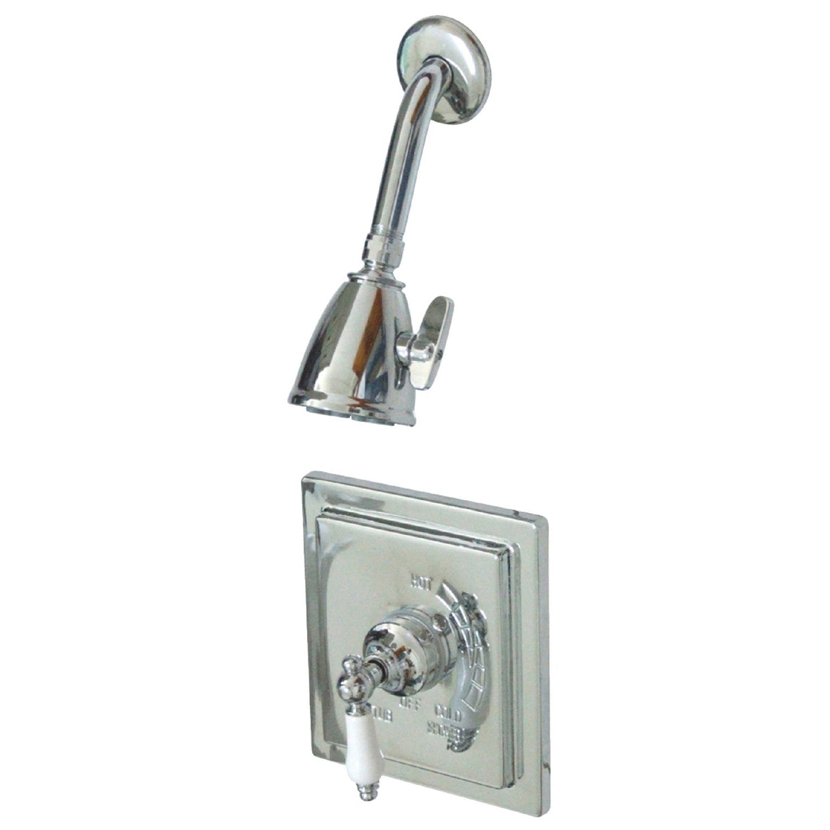 Victorian Single-Handle Pressure Balanced Shower Faucet in Polished Chrome