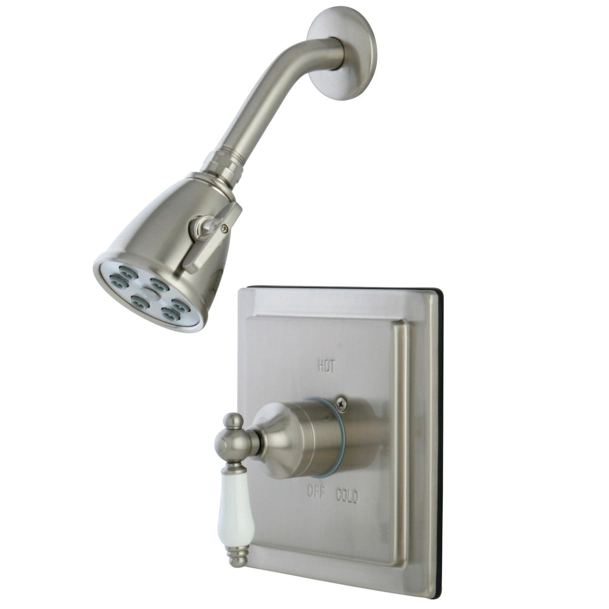 Victorian Single-Handle Pressure Balanced Shower Faucet in Brushed Nickel