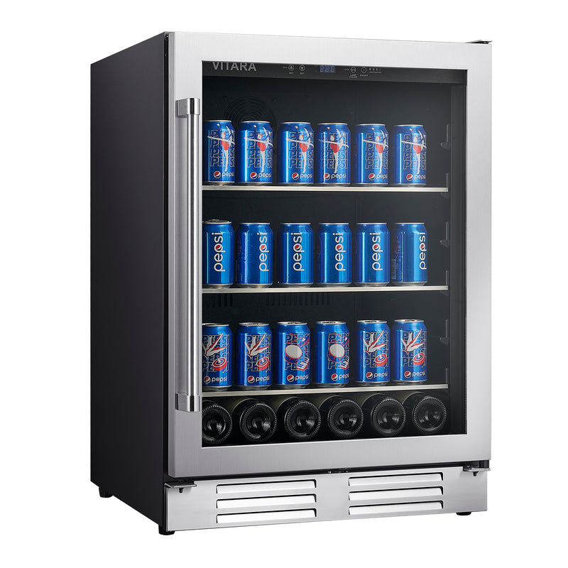 Vitara 24-Inch Beverage Center in Stainless Steel (VBBW1080S)