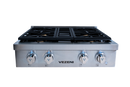 Vezeni 30-Inch Randolph Rangetop in Stainless Steel with Silver Knob (VCN3005-PRO-SV)