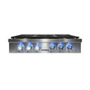 Vezeni 36-Inch Randolph Rangetop in Stainless Steel with Silver Knob (VCN3603-PRO-SV)